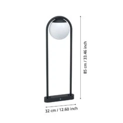EGLO Prata Vecchia Staande Lamp - E27 - 32 Cm - Zwart -Eglo 00cf63c798294487bb1ba6e9a2e981f1