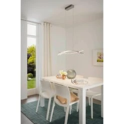 EGLO Nevado Hanglamp - LED - 90 cm - Chroom/Wit -Eglo 1000065251 0104