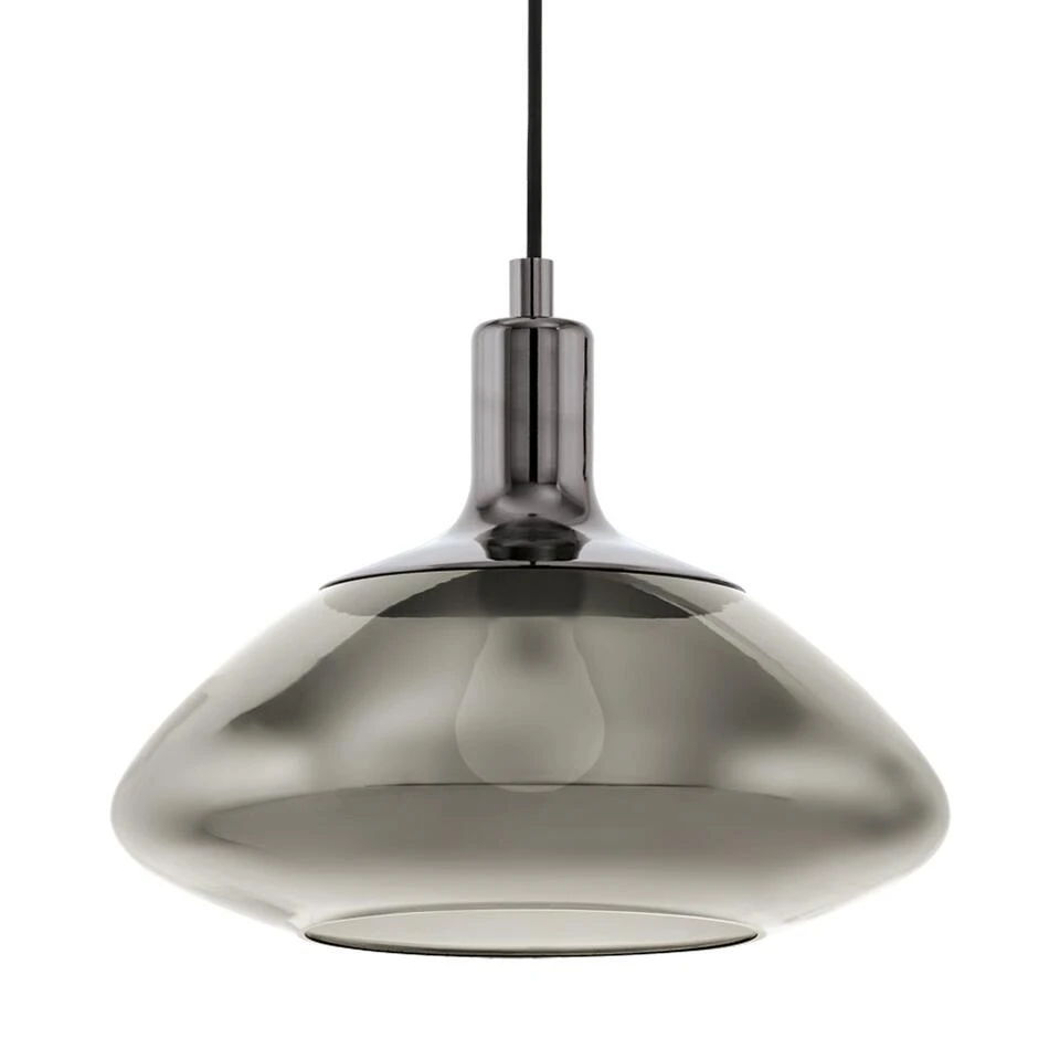 EGLO Torrontes Hanglamp - E27 - Ø 34,5 cm - Nikkel/Zwart 2 EGLO Torrontes Hanglamp - E27 - Ø 34,5 cm - Nikkel/Zwart - Afbeelding 2