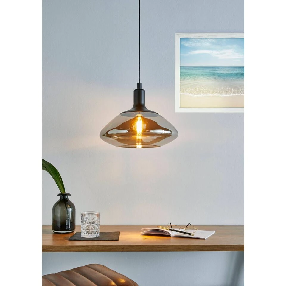 EGLO Torrontes Hanglamp - E27 - Ø 34,5 cm - Nikkel/Zwart 4 EGLO Torrontes Hanglamp - E27 - Ø 34,5 cm - Nikkel/Zwart - Afbeelding 4