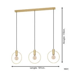 EGLO Manizales Hanglamp - E27 - 101 cm - Koper 7 EGLO Manizales Hanglamp - E27 - 101 cm - Koper -Eglo 1000065307 0103