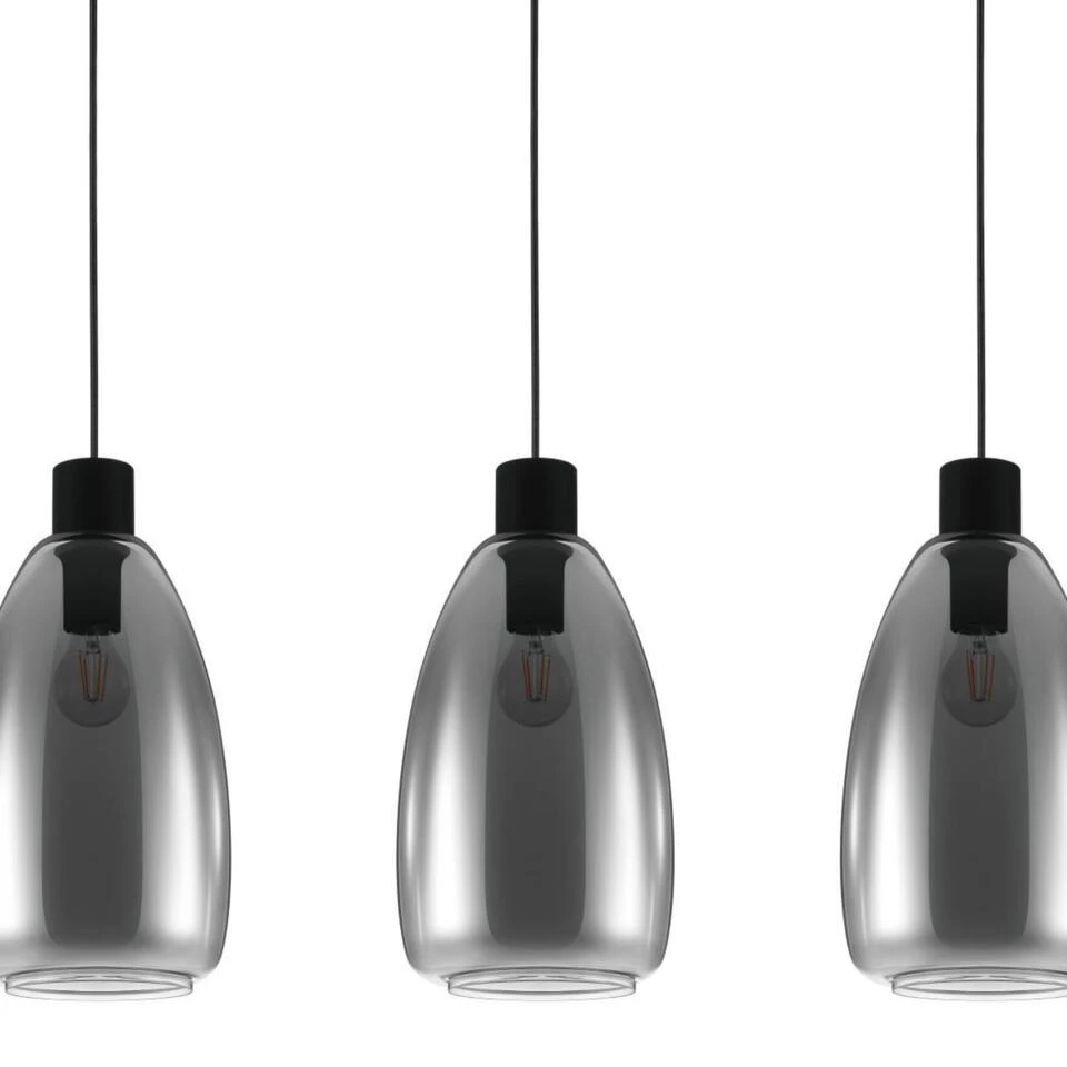 EGLO Chelvey Hanglamp - E27 - 89,5 cm - Zwart 2 EGLO Chelvey Hanglamp - E27 - 89,5 cm - Zwart - Afbeelding 2