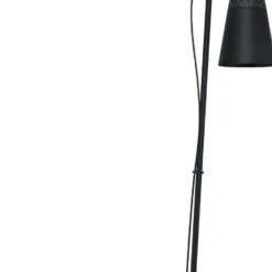 EGLO Canterras Vloerlamp - E27 - 178,5 Cm - Zwart/Grijs/Wit -Eglo 1000065343 0102