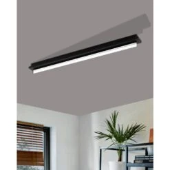 EGLO Spadafora Plafondlamp - LED - 116 cm - Zwart/Wit - Dimbaar -Eglo 1000065389 0104