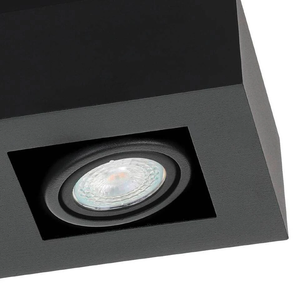 EGLO Mendoza Opbouwlamp - GU10 - 36 cm - Zwart 2 EGLO Mendoza Opbouwlamp - GU10 - 36 cm - Zwart - Afbeelding 2