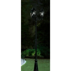 EGLO Navedo Staande lamp Buiten - E27 - 220 cm - Zwart -Eglo 1000067421 0104