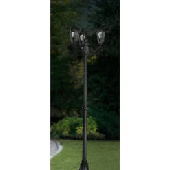 EGLO Laterna 4 Staande lamp Buiten - E27 - 192 cm - Zwart -Eglo 1000067437 0104