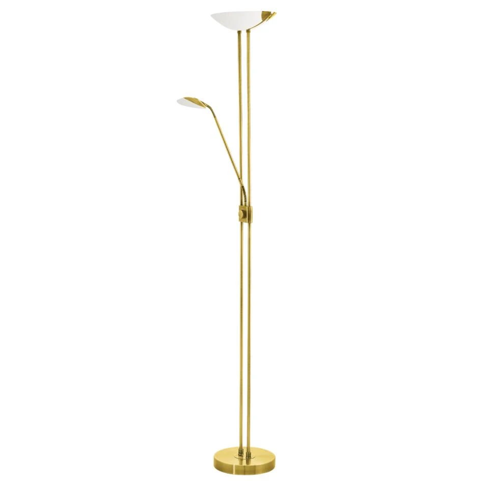 EGLO Baya Led Vloerlamp - LED - 180 Cm - Geelkoper/Wit - Dimbaar 1 EGLO Baya Led Vloerlamp - LED - 180 Cm - Geelkoper/Wit - Dimbaar