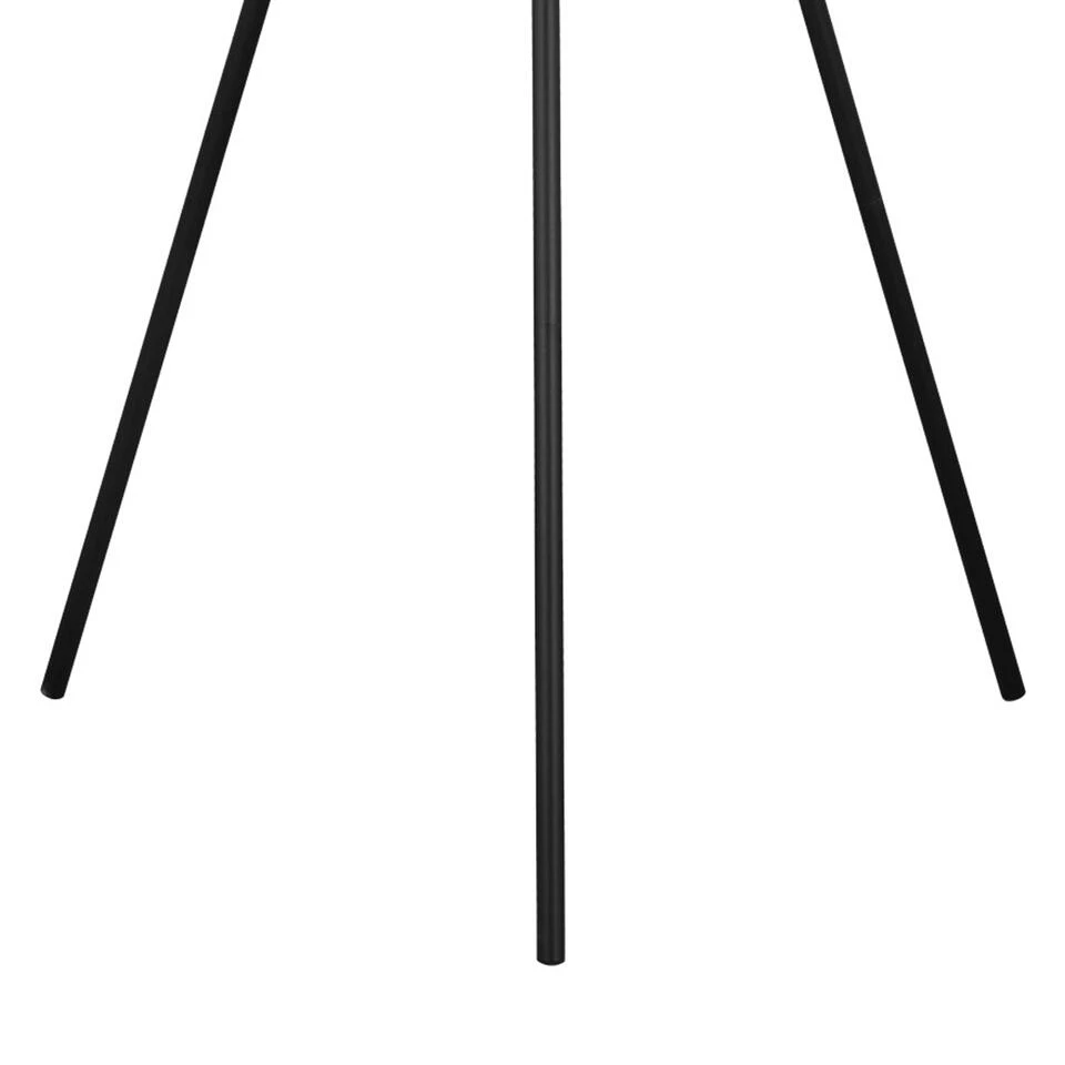 EGLO Bordesley Vloerlamp - E27 - 139 Cm - Zwart/Natuur 3 EGLO Bordesley Vloerlamp - E27 - 139 Cm - Zwart/Natuur - Afbeelding 3