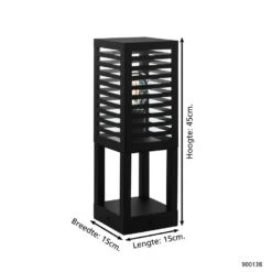 EGLO Alamonte 3 Sokkellamp Buiten - E27 - 45 cm - Zwart -Eglo 1000068616 0103