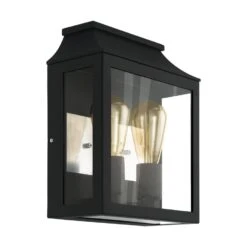 EGLO Soncino Wandlamp Voor buiten - E27 - IP44 - Zwart