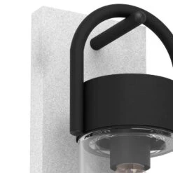 EGLO Carraro Wandlamp Buiten - E27 - 38 cm - Grijs/Zwart -Eglo 1000070097 0102