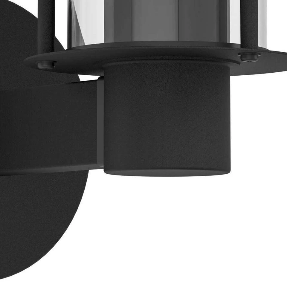 EGLO Chiappera Wandlamp Buiten - E27 - 22,5 cm - Zwart/Wit 3 EGLO Chiappera Wandlamp Buiten - E27 - 22,5 cm - Zwart/Wit - Afbeelding 3