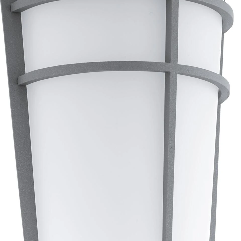 EGLO Breganzo 1 - Buitenverlichting - IP44 - Wandlamp - Zilver - Wit 2 EGLO Breganzo 1 - Buitenverlichting - IP44 - Wandlamp - Zilver - Wit - Afbeelding 2