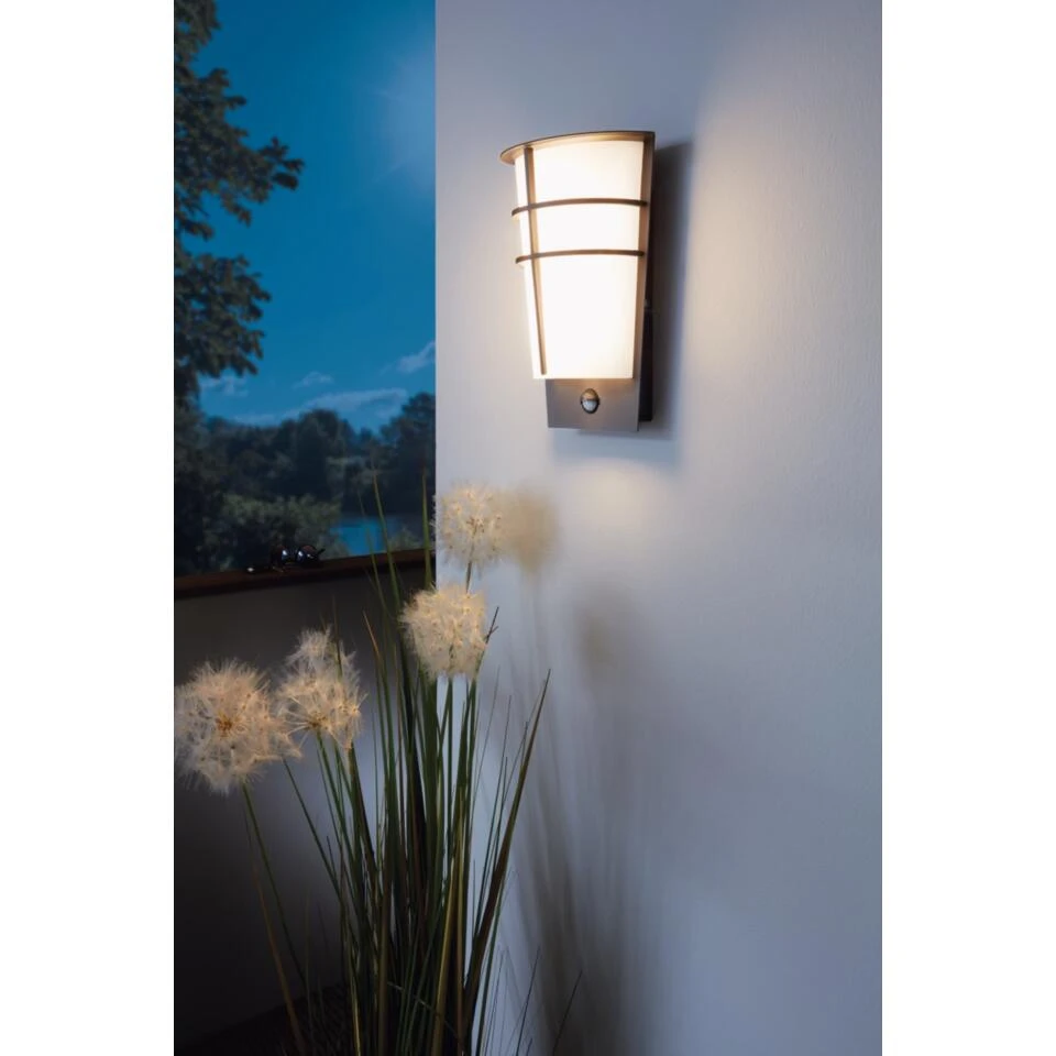 EGLO Breganzo 1 - Buitenverlichting - IP44 - Wandlamp - Zilver - Wit 4 EGLO Breganzo 1 - Buitenverlichting - IP44 - Wandlamp - Zilver - Wit - Afbeelding 4