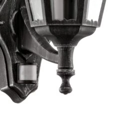 EGLO Navedo Wandlamp Buiten - E27 - 42,5 cm - Sensor - Zwart -Eglo 1000070425 0102