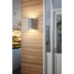 EGLO Tabo - Buitenverlichting - Wandlamp - 2 Lichts - LED - Zilver 7 EGLO Tabo - Buitenverlichting - Wandlamp - 2 Lichts - LED - Zilver -Eglo 1000070453 0104