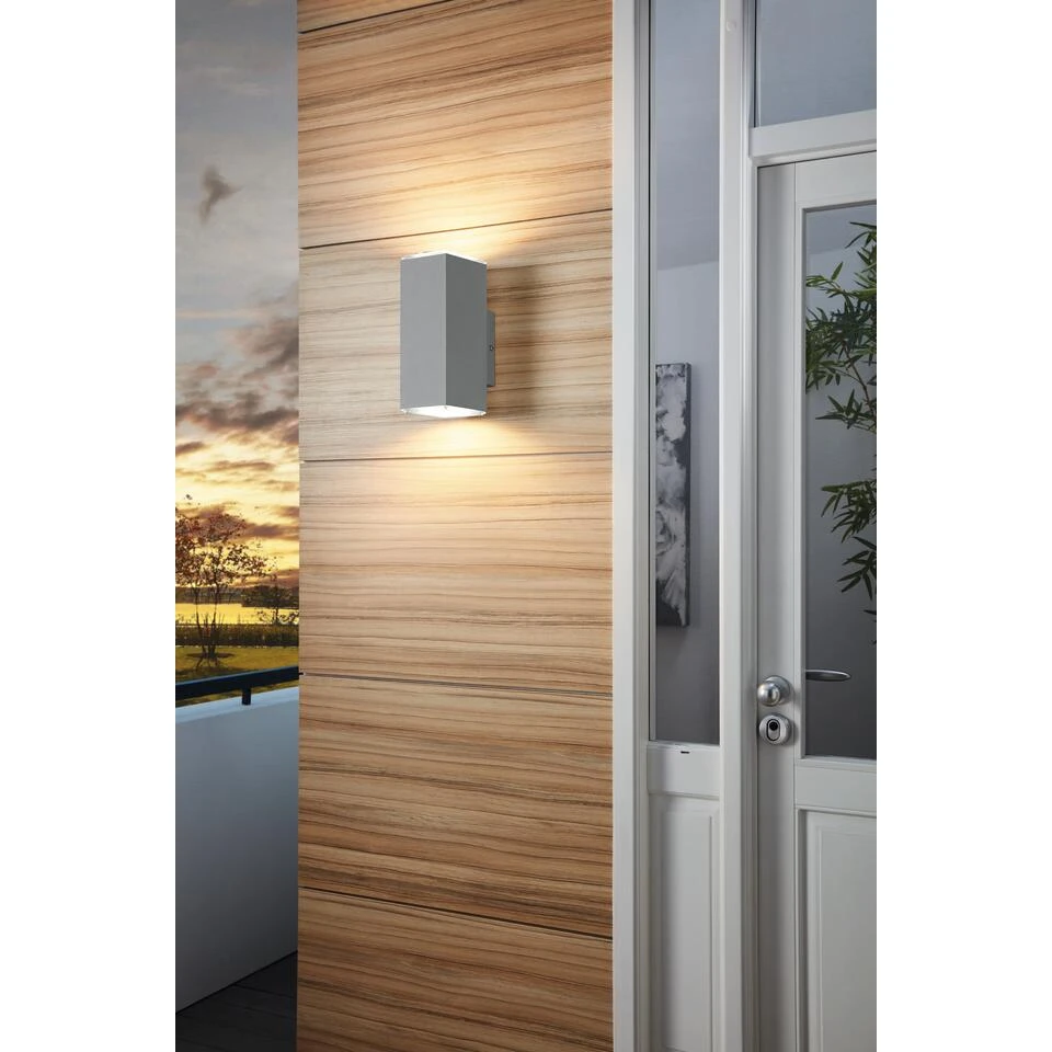 EGLO Tabo - Buitenverlichting - Wandlamp - 2 Lichts - LED - Zilver 4 EGLO Tabo - Buitenverlichting - Wandlamp - 2 Lichts - LED - Zilver - Afbeelding 4