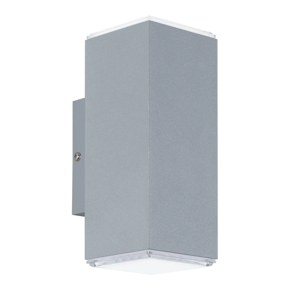 EGLO Tabo - Buitenverlichting - Wandlamp - 2 Lichts - LED - Zilver 1 EGLO Tabo - Buitenverlichting - Wandlamp - 2 Lichts - LED - Zilver