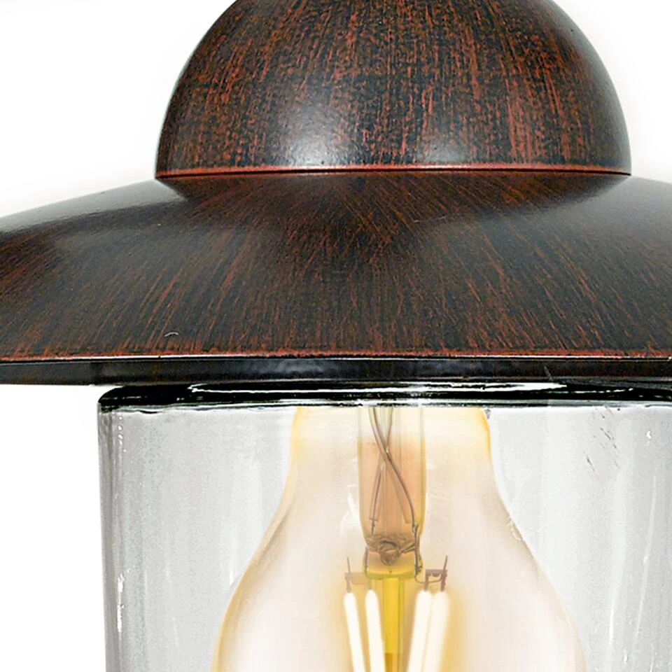 EGLO Milton - Buitenverlichting - Wandlamp - 1 Lichts - Antiek-Bruin 2 EGLO Milton - Buitenverlichting - Wandlamp - 1 Lichts - Antiek-Bruin - Afbeelding 2