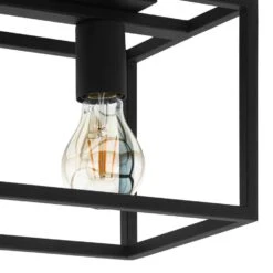 EGLO Eldrick Plafondlamp - E27 - 40 Cm - Zwart 6 EGLO Eldrick Plafondlamp - E27 - 40 Cm - Zwart -Eglo 1000070538 0101