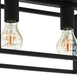 EGLO Eldrick Plafondlamp - E27 - 40 Cm - Zwart 7 EGLO Eldrick Plafondlamp - E27 - 40 Cm - Zwart -Eglo 1000070538 0102