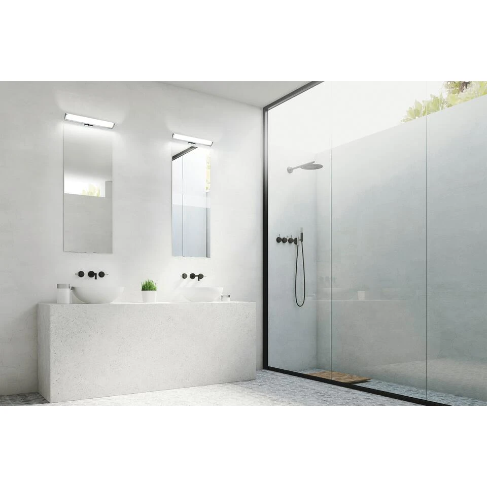 EGLO Gita 2 Wand/Plafondlamp - LED - Lengte 60cm - Chroom - Wit 4 EGLO Gita 2 Wand/Plafondlamp - LED - Lengte 60cm - Chroom - Wit - Afbeelding 4