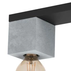 EGLO Prestwick 3 Plafondlamp - E27 - 49 cm - Zwart/Grijs 6 EGLO Prestwick 3 Plafondlamp - E27 - 49 cm - Zwart/Grijs -Eglo 1000070546 0102