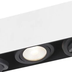 EGLO Vidago - LED Plafondlamp - 3-lichts - wit/zwart -Eglo 1000070553 0102