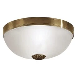 EGLO Imperial - Plafondlamp - 2 Lichts - Ø310mm. - Brons - Wit