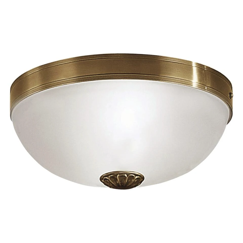 EGLO Imperial - Plafondlamp - 2 Lichts - Ø310mm. - Brons - Wit 1 EGLO Imperial - Plafondlamp - 2 Lichts - Ø310mm. - Brons - Wit