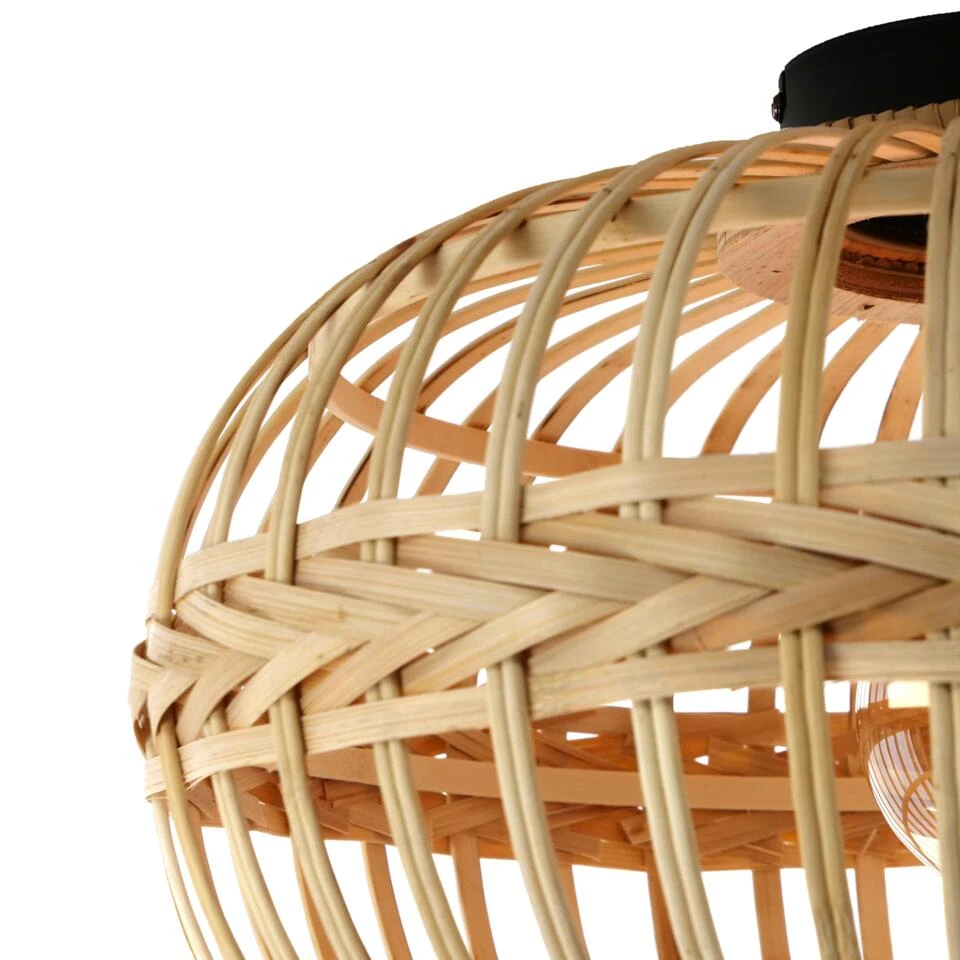 EGLO Amsfield Plafondlamp - E27 - Ø 45 cm - Bruin/Zwart 2 EGLO Amsfield Plafondlamp - E27 - Ø 45 cm - Bruin/Zwart - Afbeelding 2