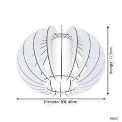 EGLO Stellato 2 - Plafondlamp - 1 Lichts - Ø40cm - Wit 7 EGLO Stellato 2 - Plafondlamp - 1 Lichts - Ø40cm - Wit -Eglo 1000070611 0103