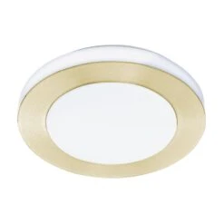 EGLO Led Carpi Plafondlamp - LED - Ø 30 cm - Goud/Wit