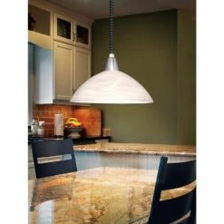 EGLO Lord 2 - Hanglamp - 1 Lichts - Ø360mm. - Zilver, Nikkel-Mat - Wit -Eglo 1000070706 0104