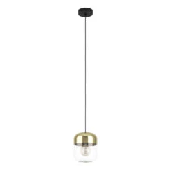 EGLO Maryvilla Hanglamp - E27 - Ø 17 cm - Goud/Zwart