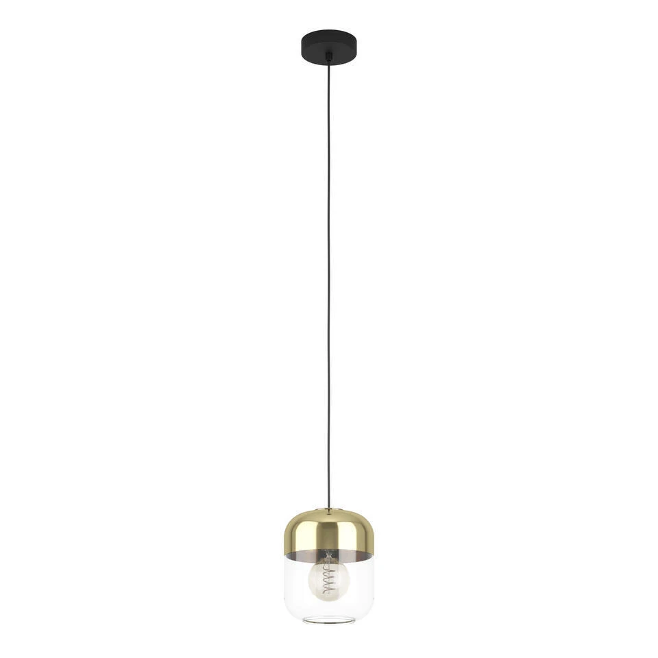 EGLO Maryvilla Hanglamp - E27 - Ø 17 cm - Goud/Zwart 1 EGLO Maryvilla Hanglamp - E27 - Ø 17 cm - Goud/Zwart