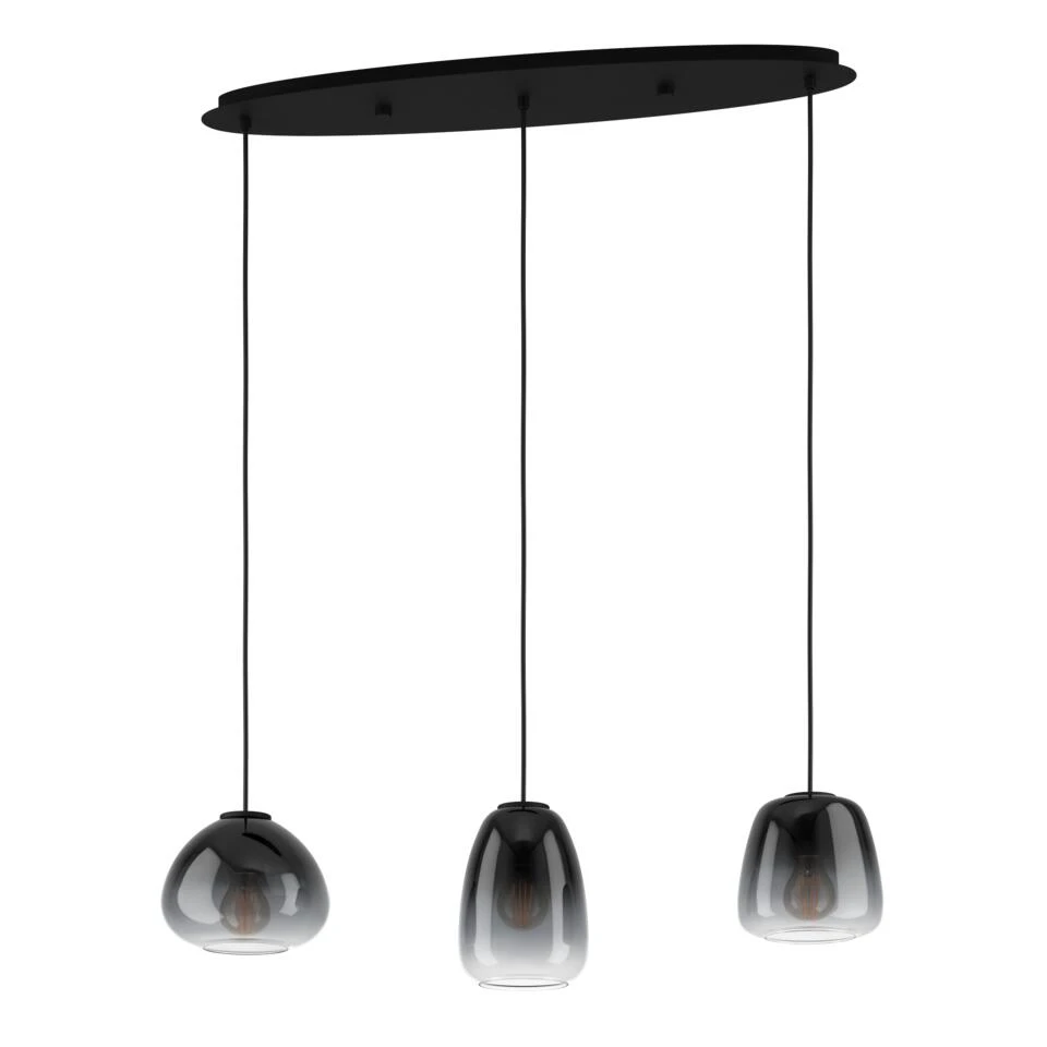 EGLO Aguilares Hanglamp - E27 - 84 cm - Zwart 1 EGLO Aguilares Hanglamp - E27 - 84 cm - Zwart