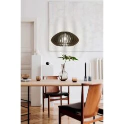 EGLO  Cossano 2 Hanglamp - 1 Lichts - Ø50cm - Nikkel-Mat - Donkerbruin -Eglo 1000070764 0104