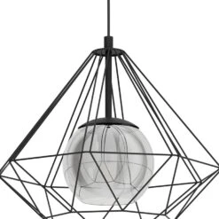 EGLO Vernham - Hanglamp - E27 - Ø 44,5 cm - Zwart -Eglo 1000070861 0102