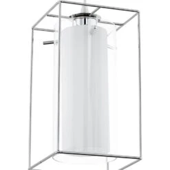 EGLO Loncino 1 - Hanglamp - 1 Lichts - Chroom - Helder, Wit -Eglo 1000070903 0102