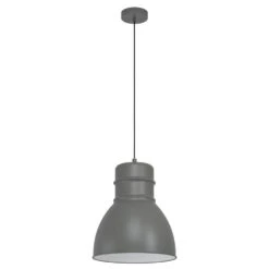 EGLO Ebury Hanglamp - E27 - Ø 38 cm - Grijs/Wit