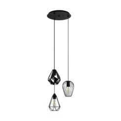 EGLO Distaff Hanglamp - E27 - Ø 34 cm - Zwart