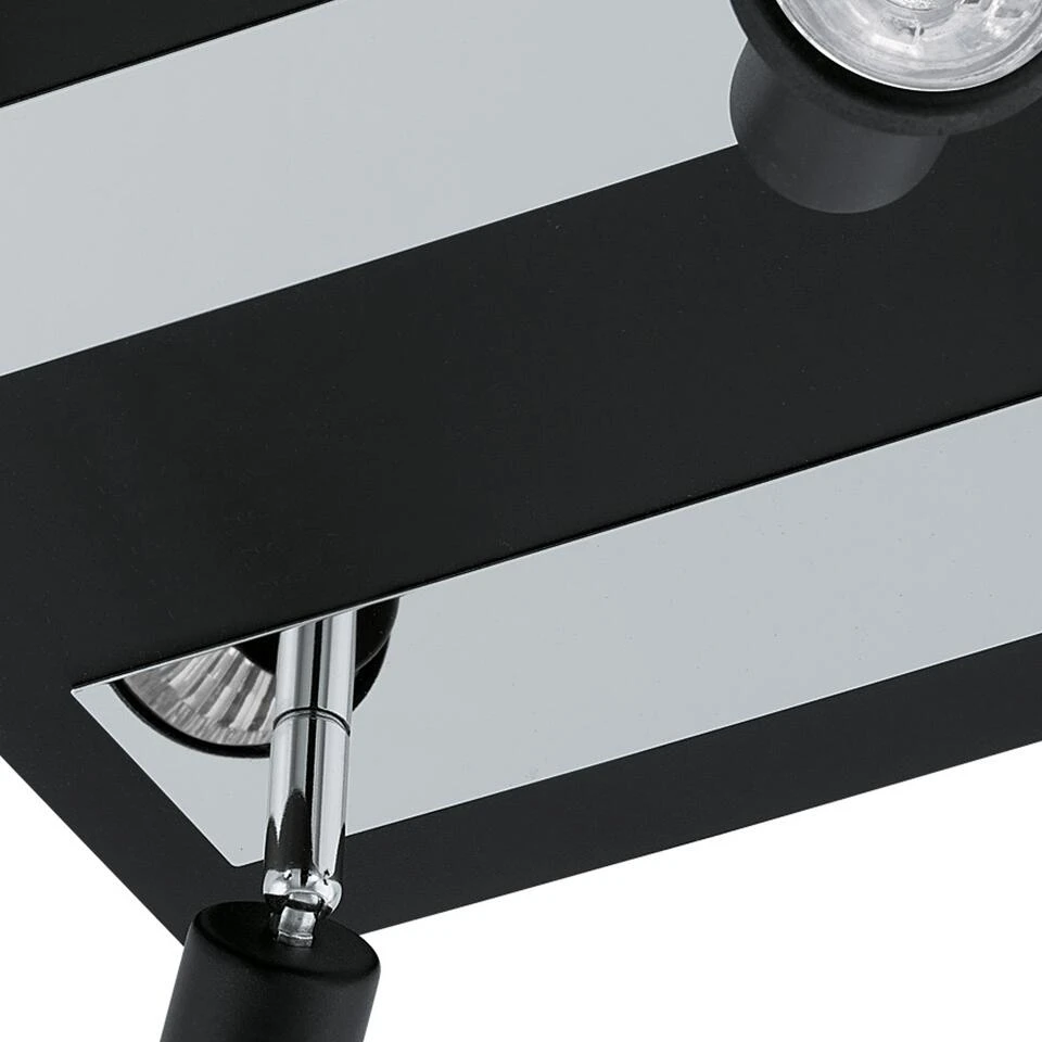 EGLO Sarria - Spot - 4 Lichts - Zwart, Chroom 2 EGLO Sarria - Spot - 4 Lichts - Zwart, Chroom - Afbeelding 2