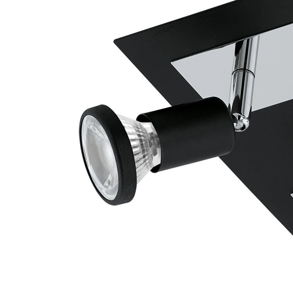 EGLO Sarria - Spot - 4 Lichts - Zwart, Chroom 3 EGLO Sarria - Spot - 4 Lichts - Zwart, Chroom - Afbeelding 3