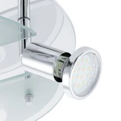 EGLO Cabo 1 - Wand/Plafondlamp - 4 Lichts - Ø29cm - Chroom - Wit -Eglo 1000072103 0102