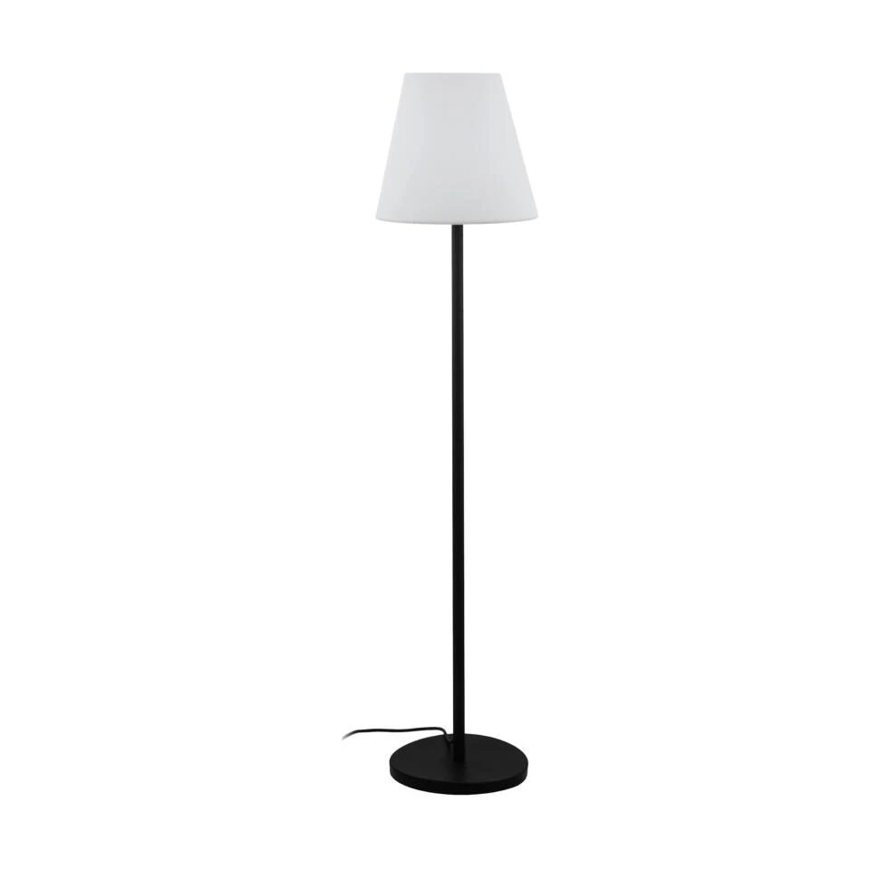 EGLO Alghera Staande Lamp Buiten - E27 - 148,5 Cm - Zwart/Wit 1 EGLO Alghera Staande Lamp Buiten - E27 - 148,5 Cm - Zwart/Wit