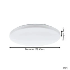 EGLO Frania Wandlamp/Plafondlamp - LED - Ø 43 Cm - Wit -Eglo 1000076752 0103
