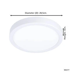 EGLO Argolis 2 Opbouwlamp - LED - Ø 28,5 Cm - Wit -Eglo 1000076775 0103