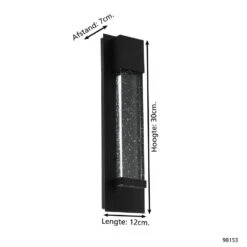 EGLO Villagrazia Wandlamp Buiten - LED - 30 Cm - Antraciet/Wit/Helder 7 EGLO Villagrazia Wandlamp Buiten - LED - 30 Cm - Antraciet/Wit/Helder -Eglo 1000076825 0103